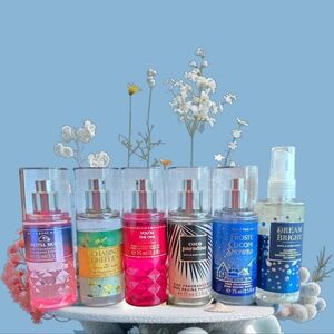 New 6 Pcs Bath and Body Works Travel Size Mist